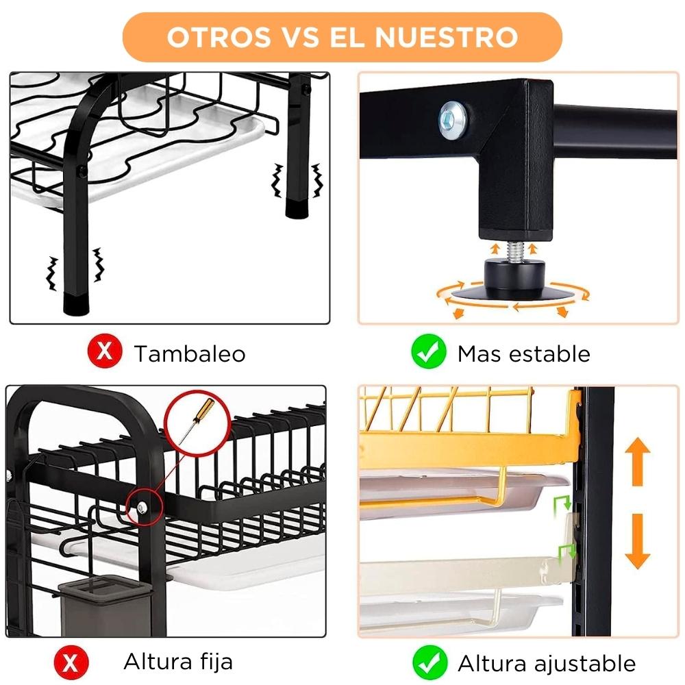 Escurridor Platos Expandible 60-95cm EP2 Y Repisa Bandeja Cajón I Oechsle -  Oechsle