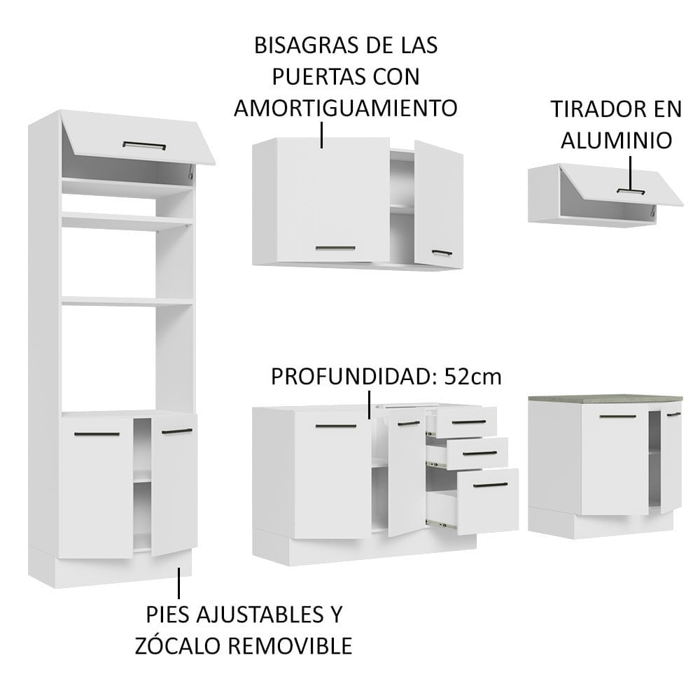 Módulos altos en 2 profundidades - método