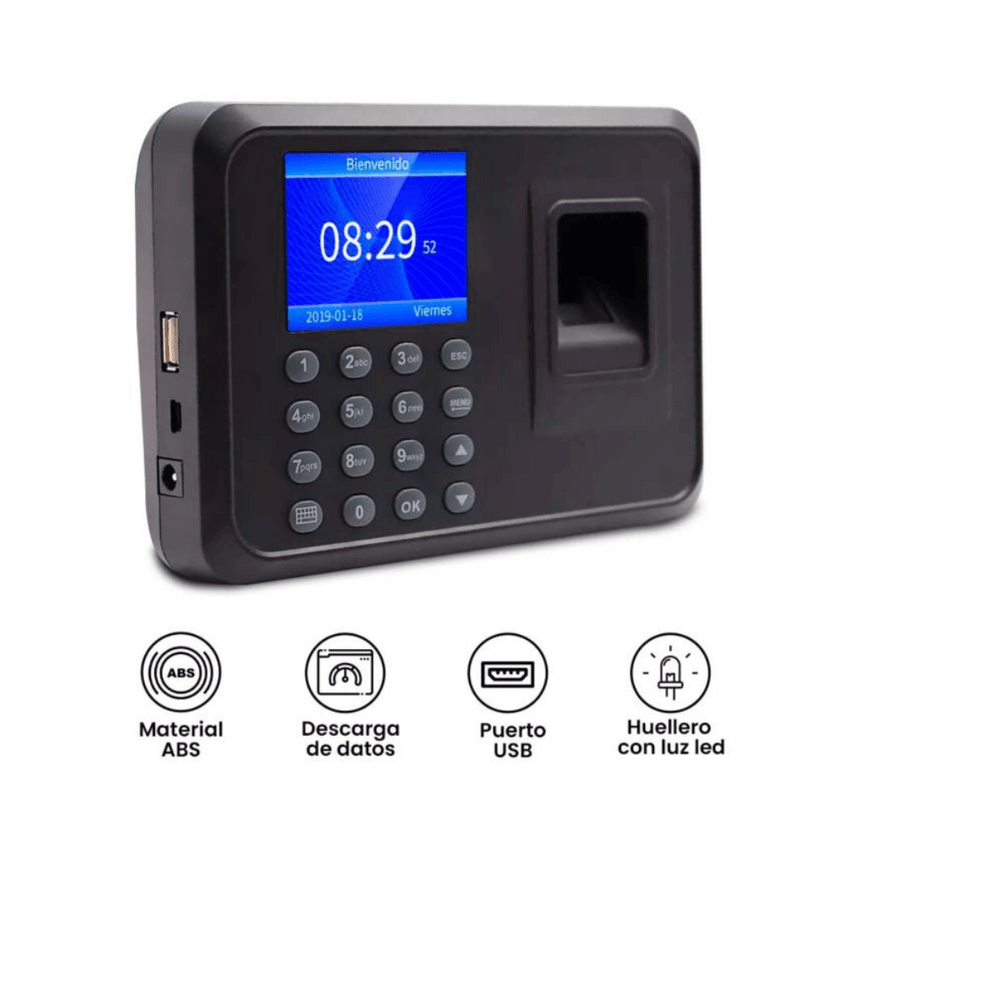 Reloj Control de Asistencia de Personal con Huella Digital