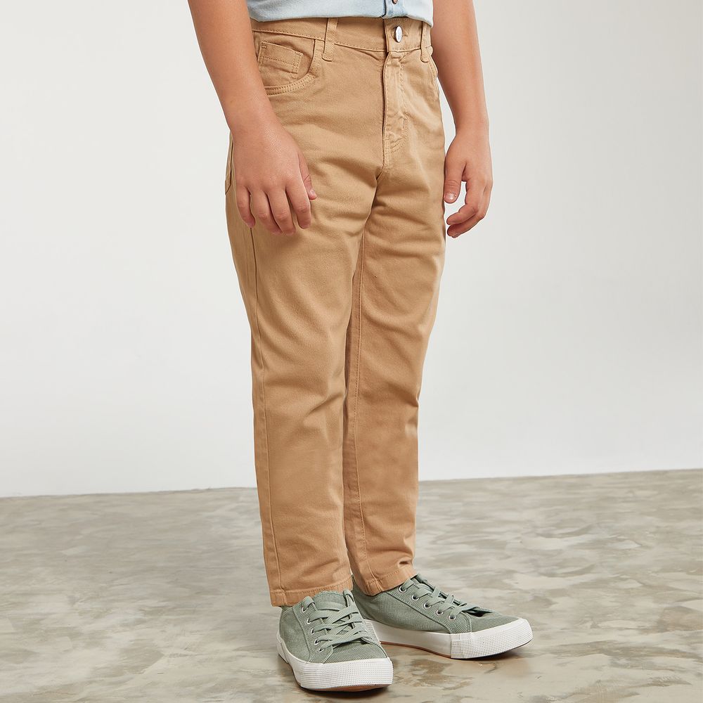 Pantalón niño algodón básico (de 8 a 16 años)