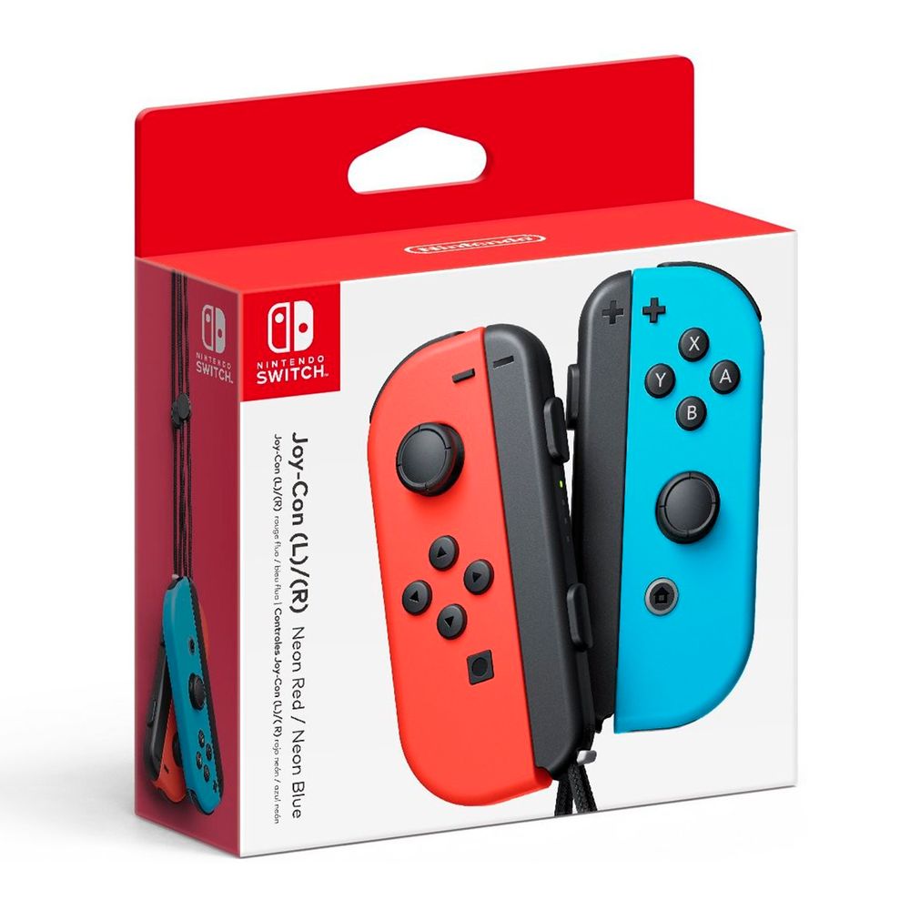 Mando Joycon Nintendo Switch Neon Red / Neon Blue