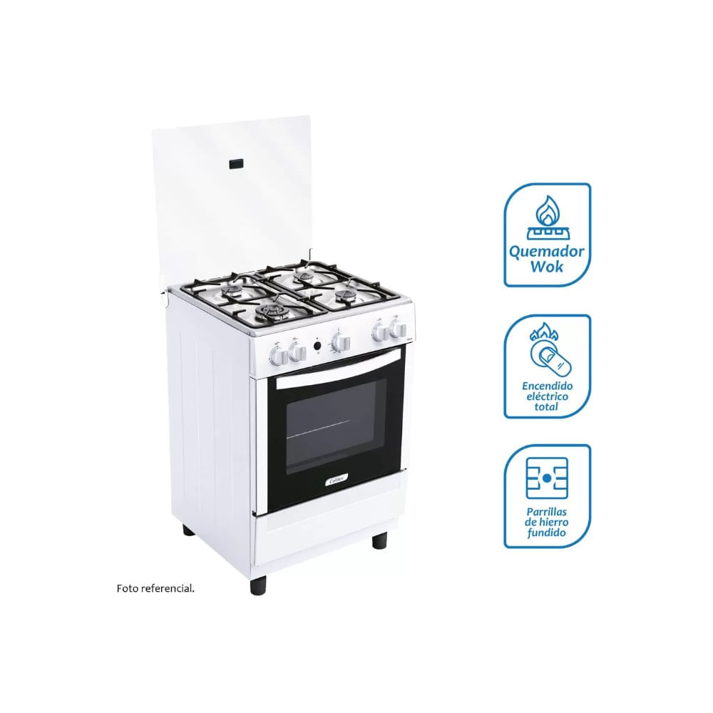 Cocina Coldex CX650 a Gas de Pie 24"" 4 Quemadores Blanco