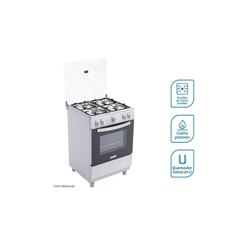 Cocina Coldex CX611 a Gas de Pie 24"" 4 Quemadores Inox