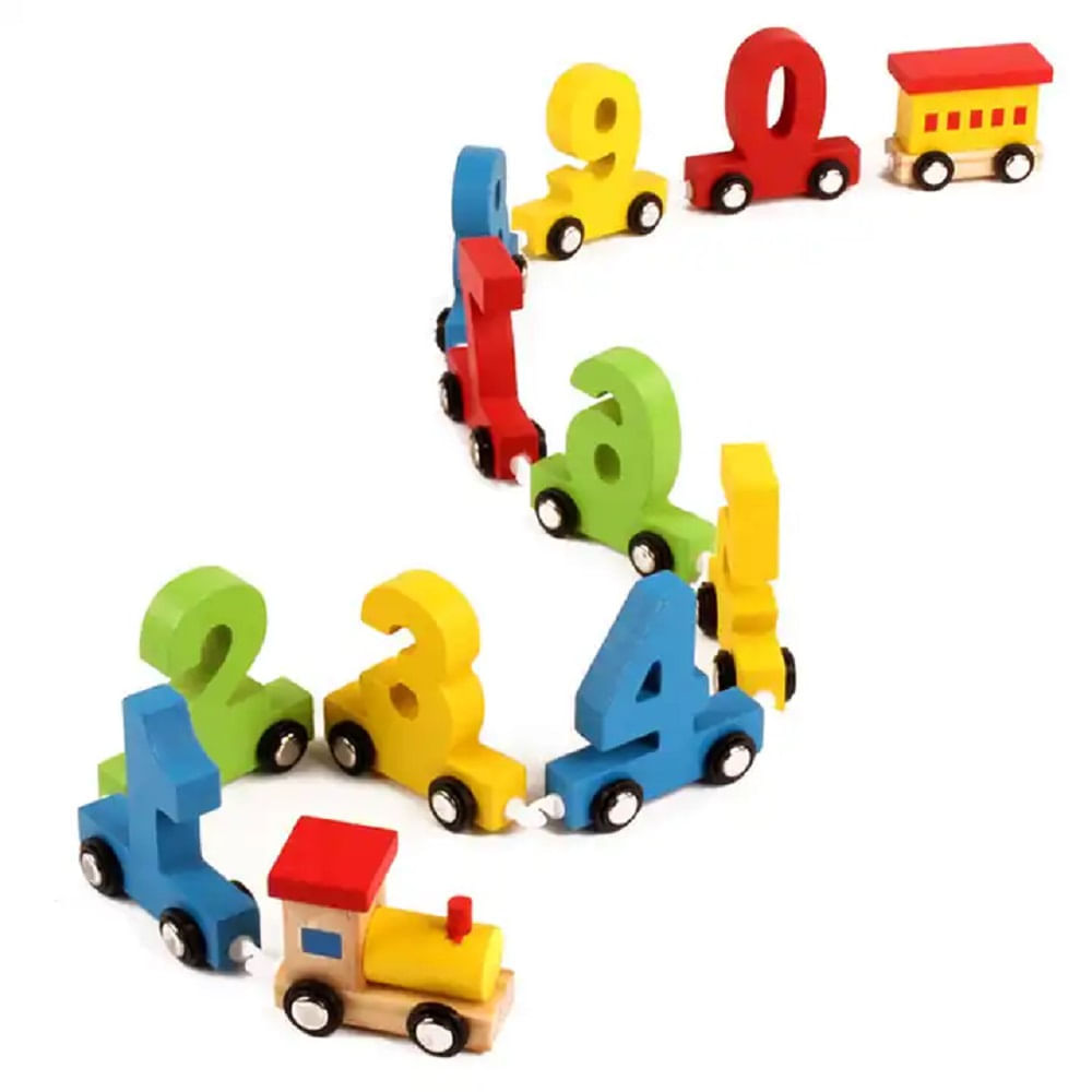 Juguete Didáctico Tren de Números en Madera I Oechsle Oechsle