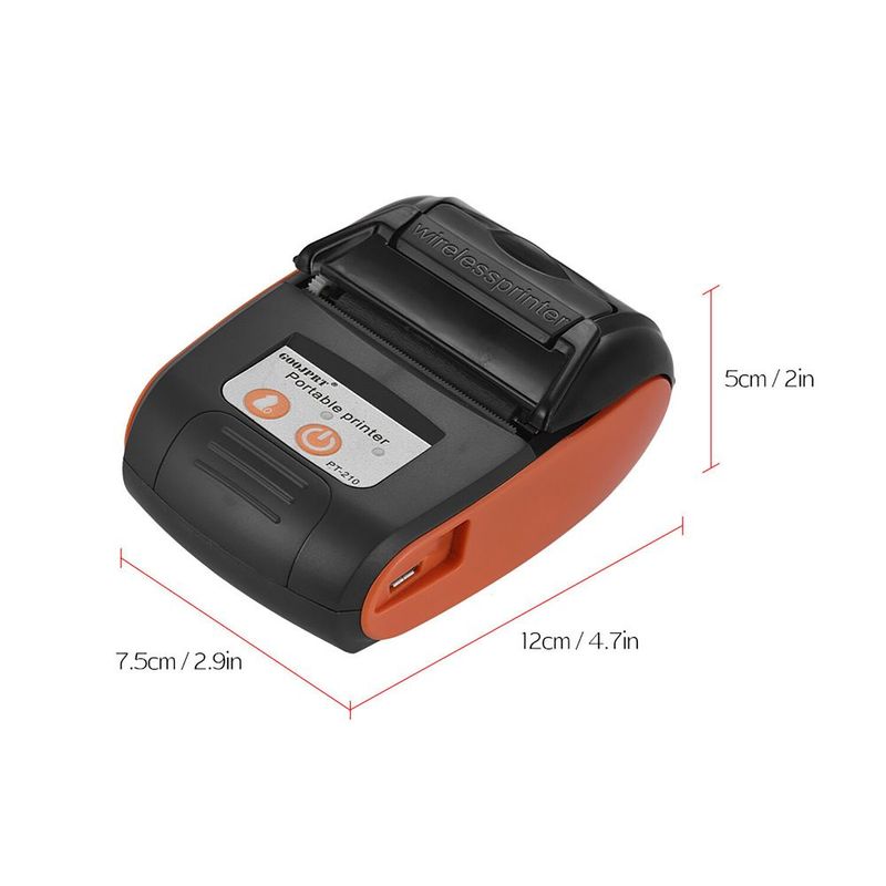 Mini Impresora Térmica Portátil Recargable Bluetooth + rollo rosado -  Promart