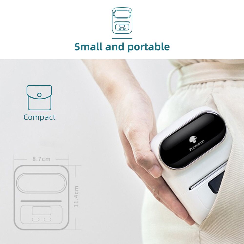 Impresora De Etiquetas Phomemo-M110-Mini Etiqueta Térmica Bluetooth  Portátil I Oechsle - Oechsle