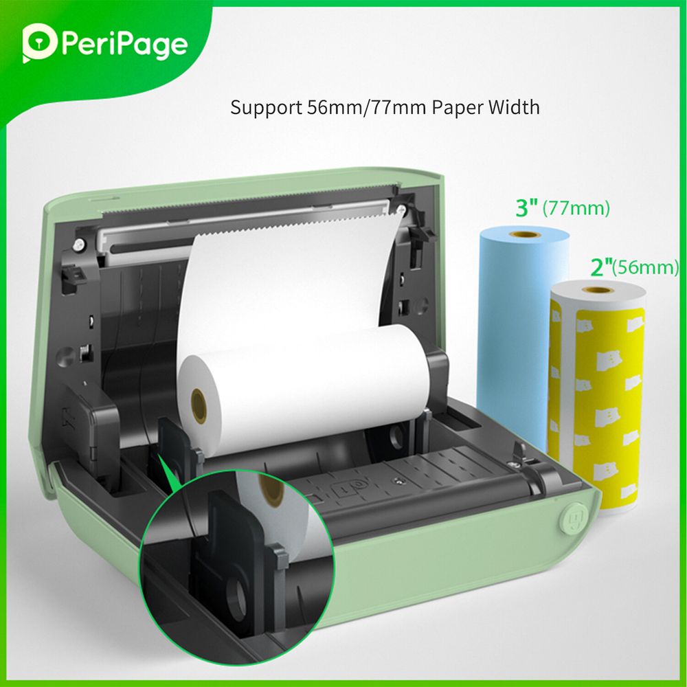Comprar Impresora térmica de papel A4 portátil para el hogar con conexión  Bluetooth para PC/teléfono impresora de documentos móvil A4 + papel de  impresión de 200 Uds.