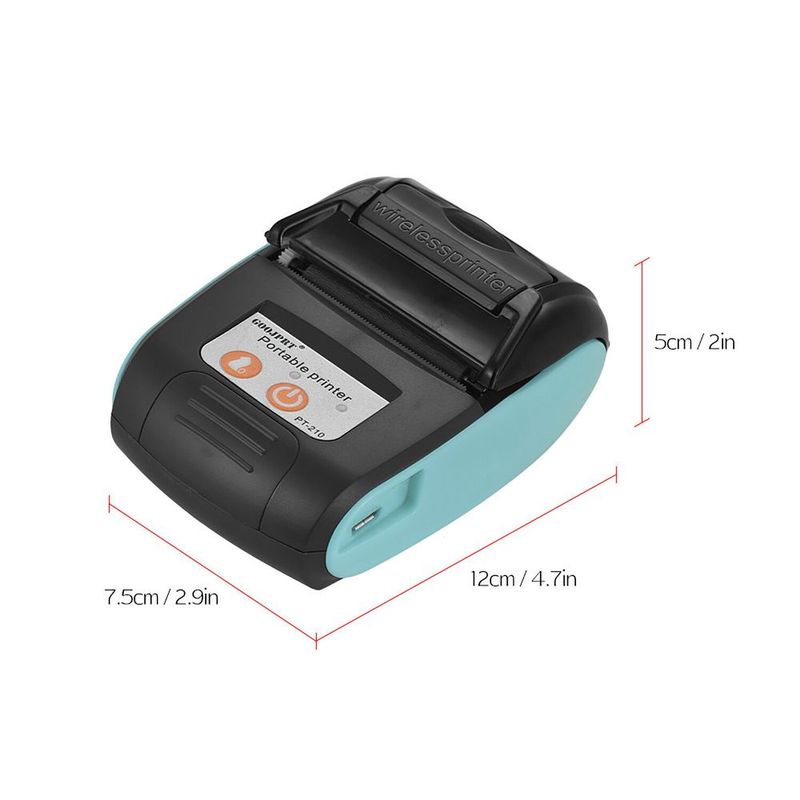 GENERICO Mini Impresora Térmica Portátil Bluetooth Gatito + 1 Rollo