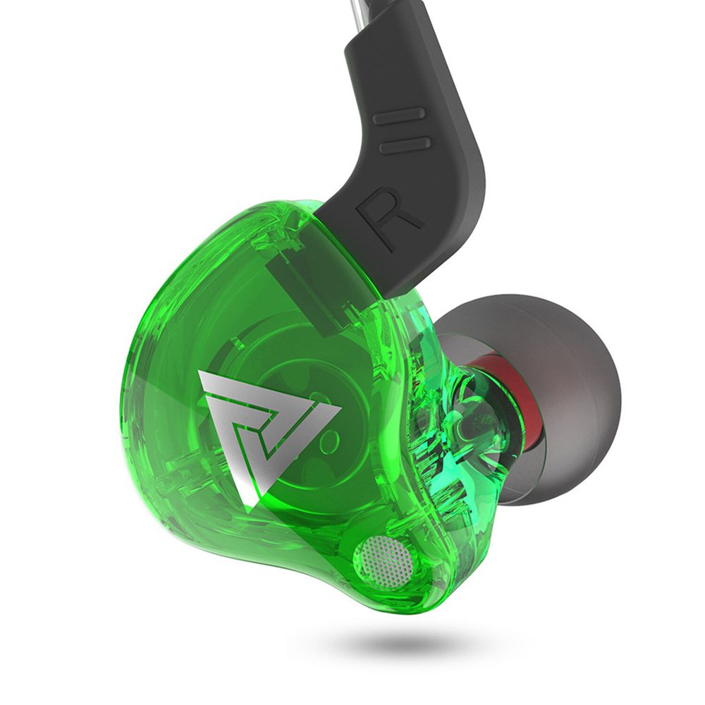 Audifonos Deportivos Qkz Ak6 Universal Con Cable Hifi In Ear Verde