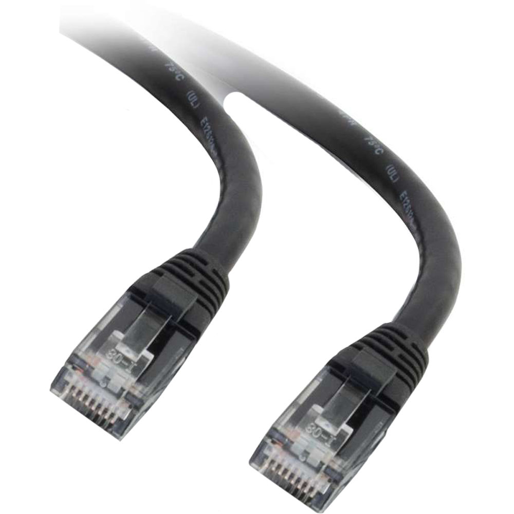 Cable de Conexión C2G Rj45 Macho a Rj45 Macho Cat 6 Snagless Patch 6 Negro