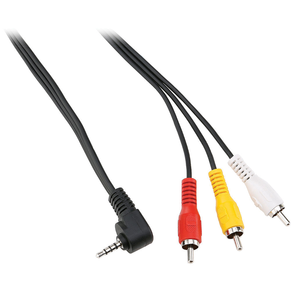 Cable Mini Av a 3 Rca de Pearstone 1.5 Ft