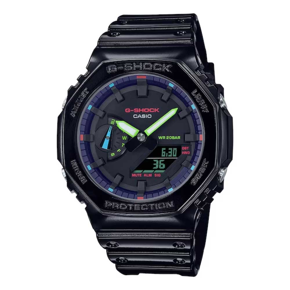 Reloj G-Shock Resina Negro GA2100RGB-1A