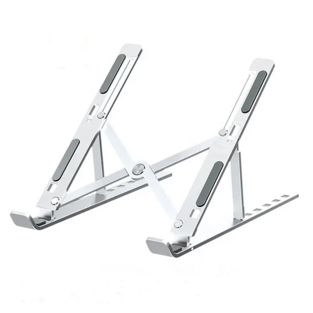 Soporte de Aluminio Metálico Plegable para Laptop 6 Niveles ZX-447