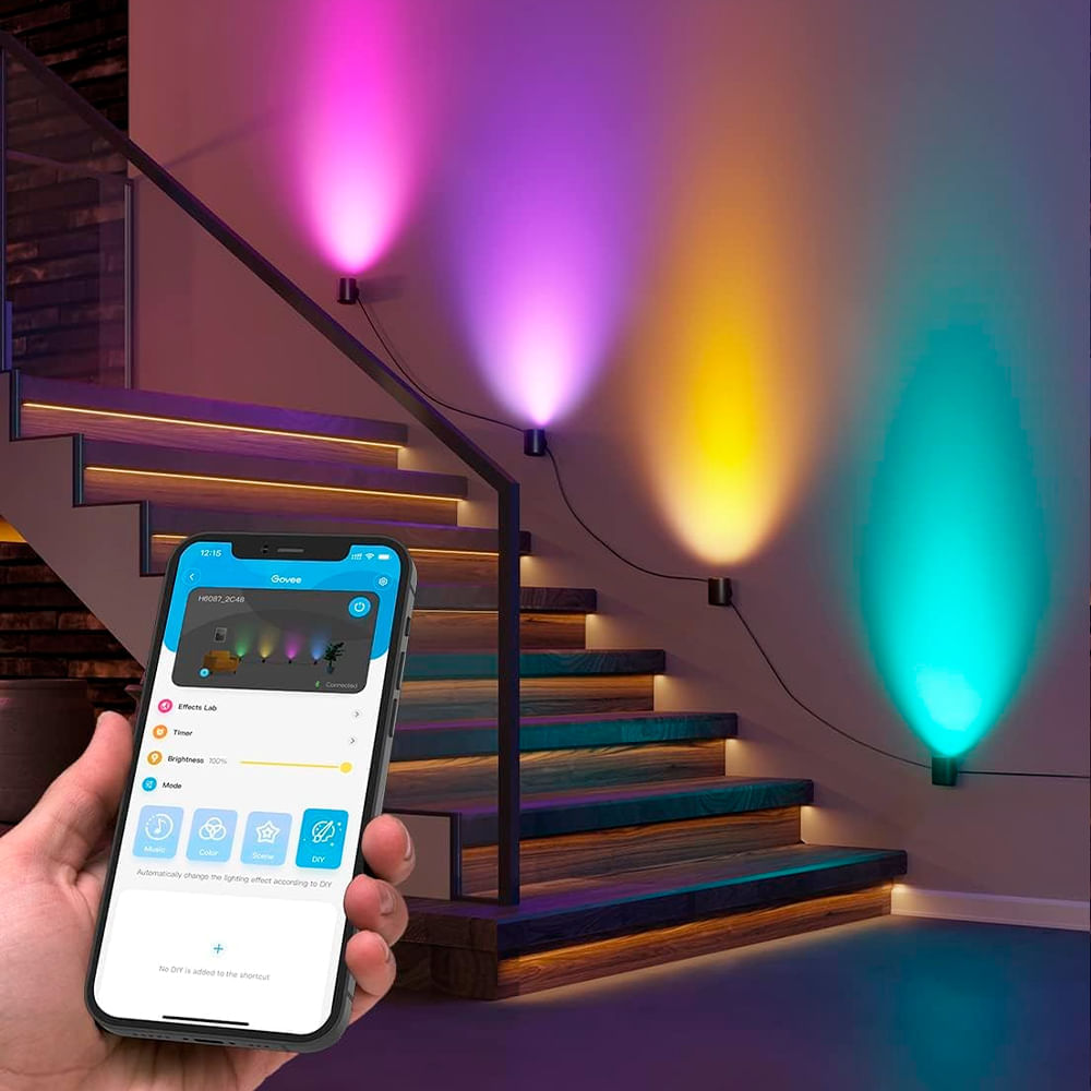 Govee Luces de Pared Smart 30 Modos Sincronización Musical Alexa I Oechsle - Oechsle