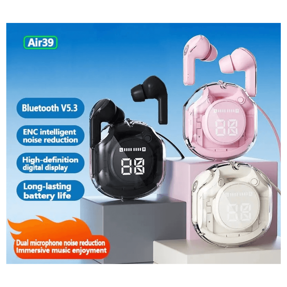 Audifonos Inalámbricos Bluetooth Cancelación De Ruido LED Air 31 Blanco I  Oechsle - Oechsle