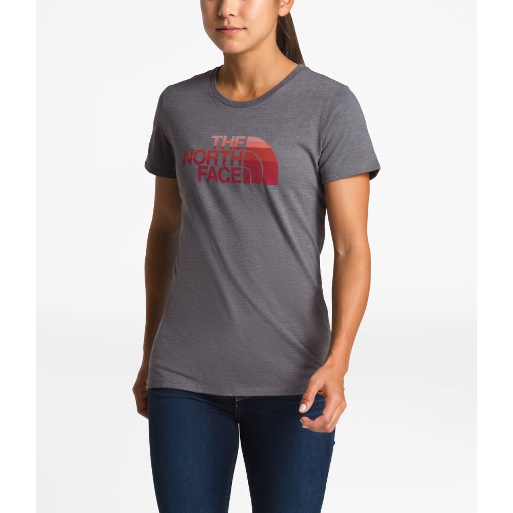 Polo The North Face Mujer S/S Half Dome Tri Blend Crew Tee Gris