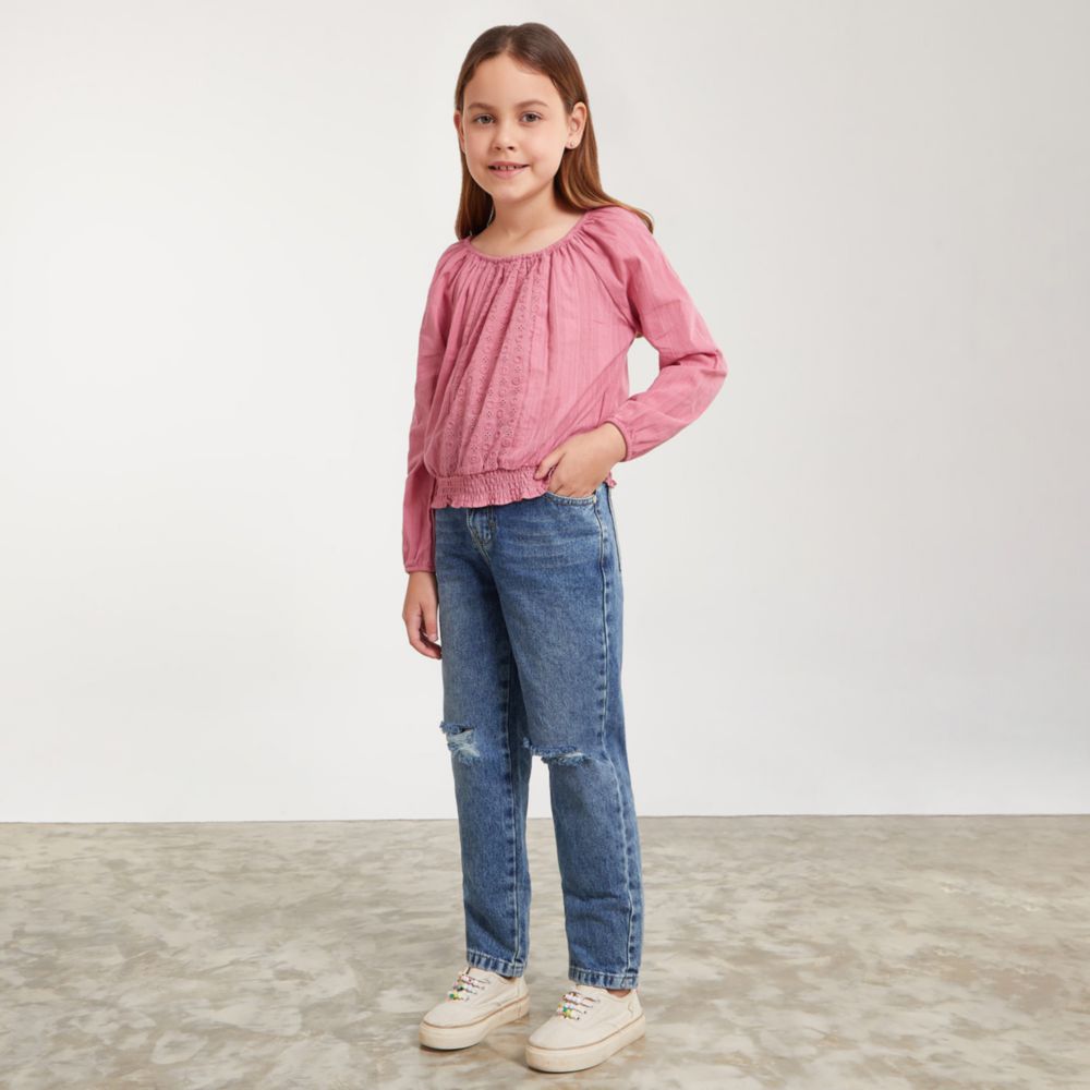 Blusa de mezclilla online para niña