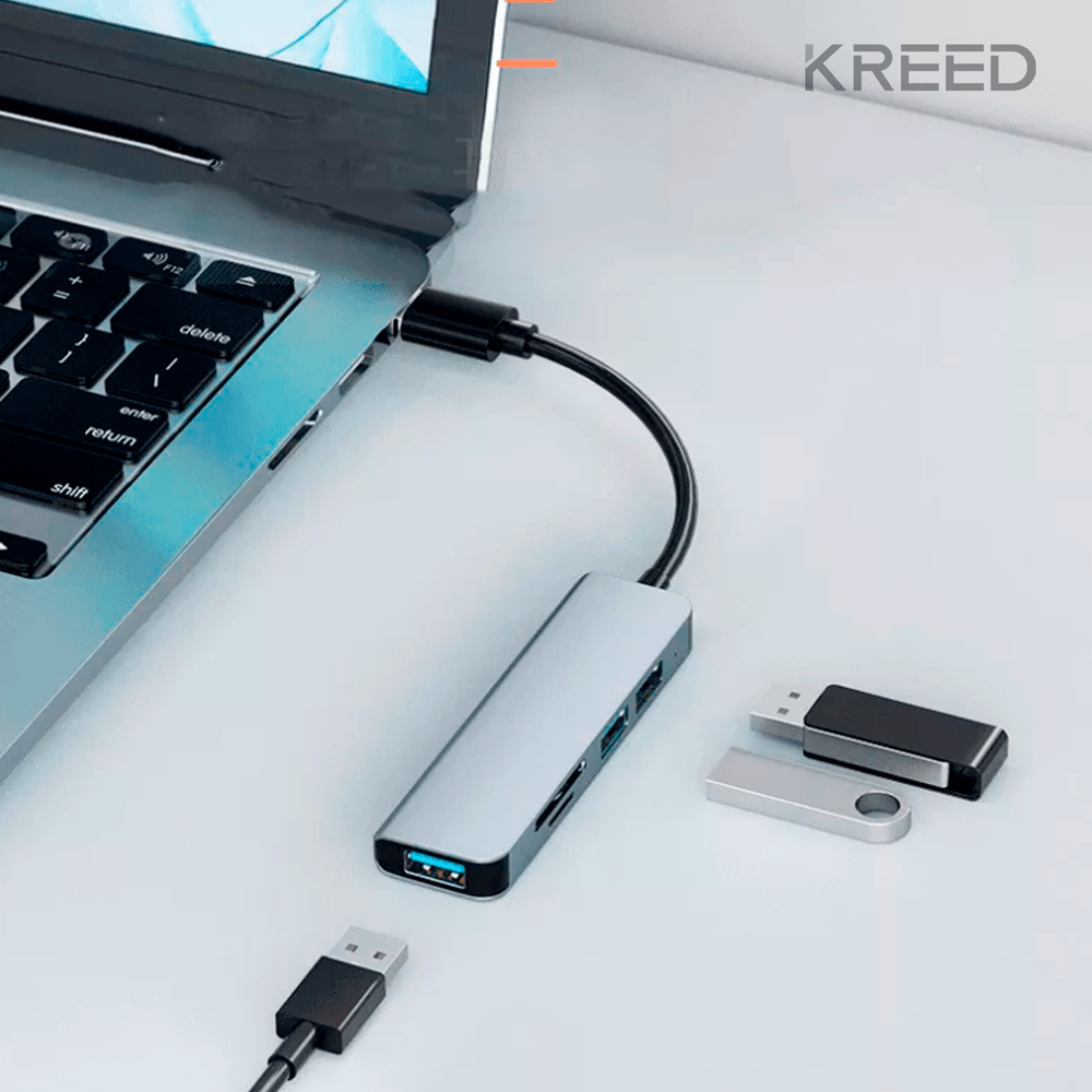 Hub USB 4 Puertos USB 3.0 y 2.0 para laptop o celular I Oechsle - Oechsle