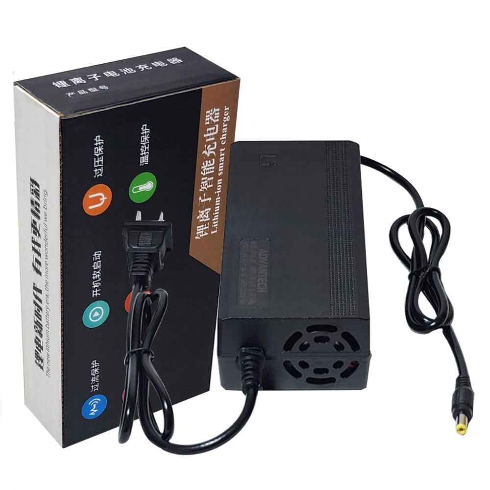 Cargador de 54.6V 2A Para Bicicleta Eléctrica con Batería de Litio de 48V
