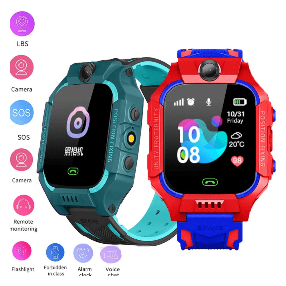 Reloj/Celular Smart Watch para Cuidado de Niños- GPS-Q19 Verde I Oechsle -  Oechsle