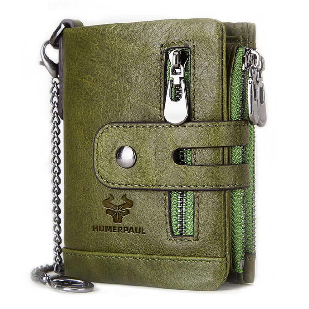 Billetera de Hombre Clasica Humerpaul Verde