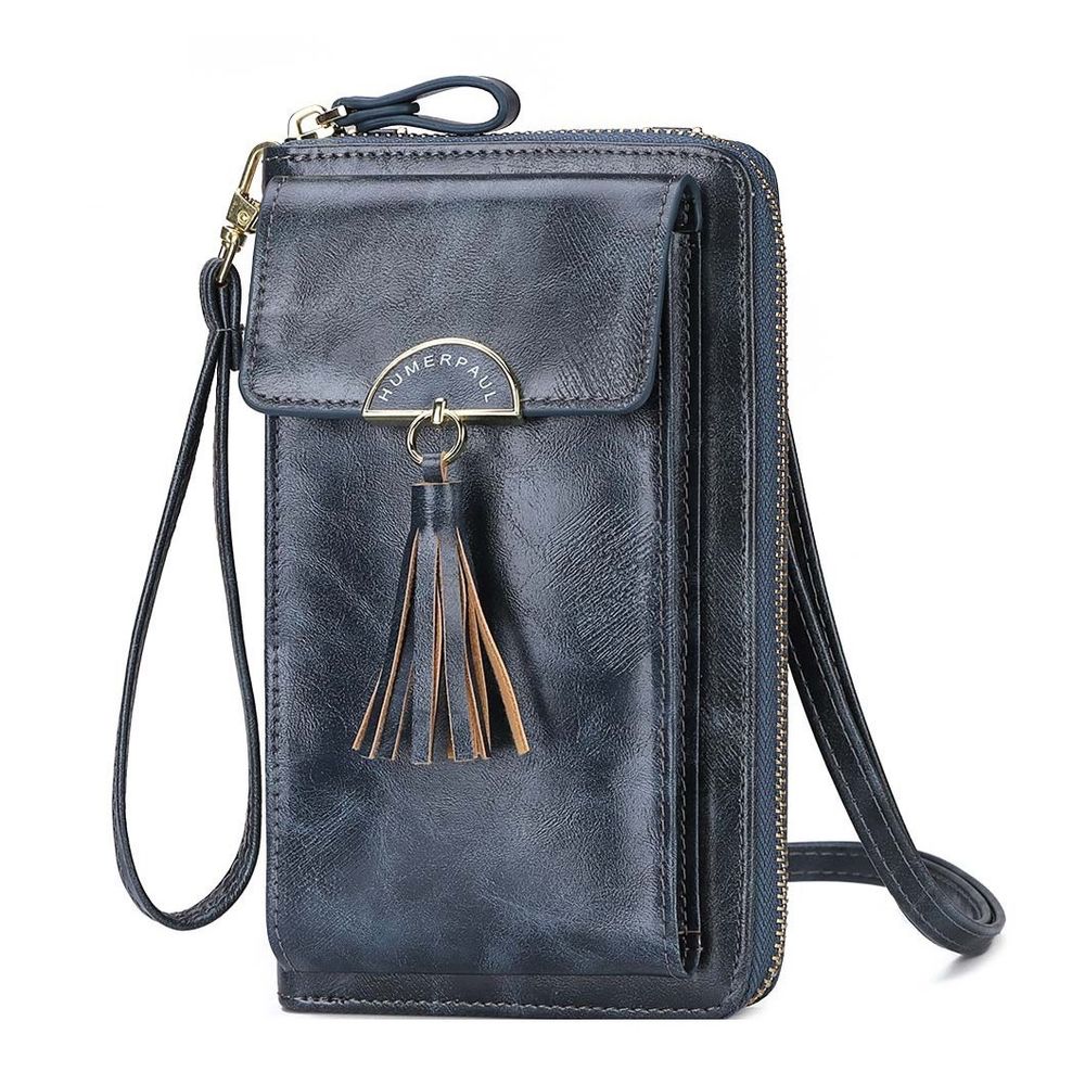 Morral de Mujer Elegante Cuero PU Azul