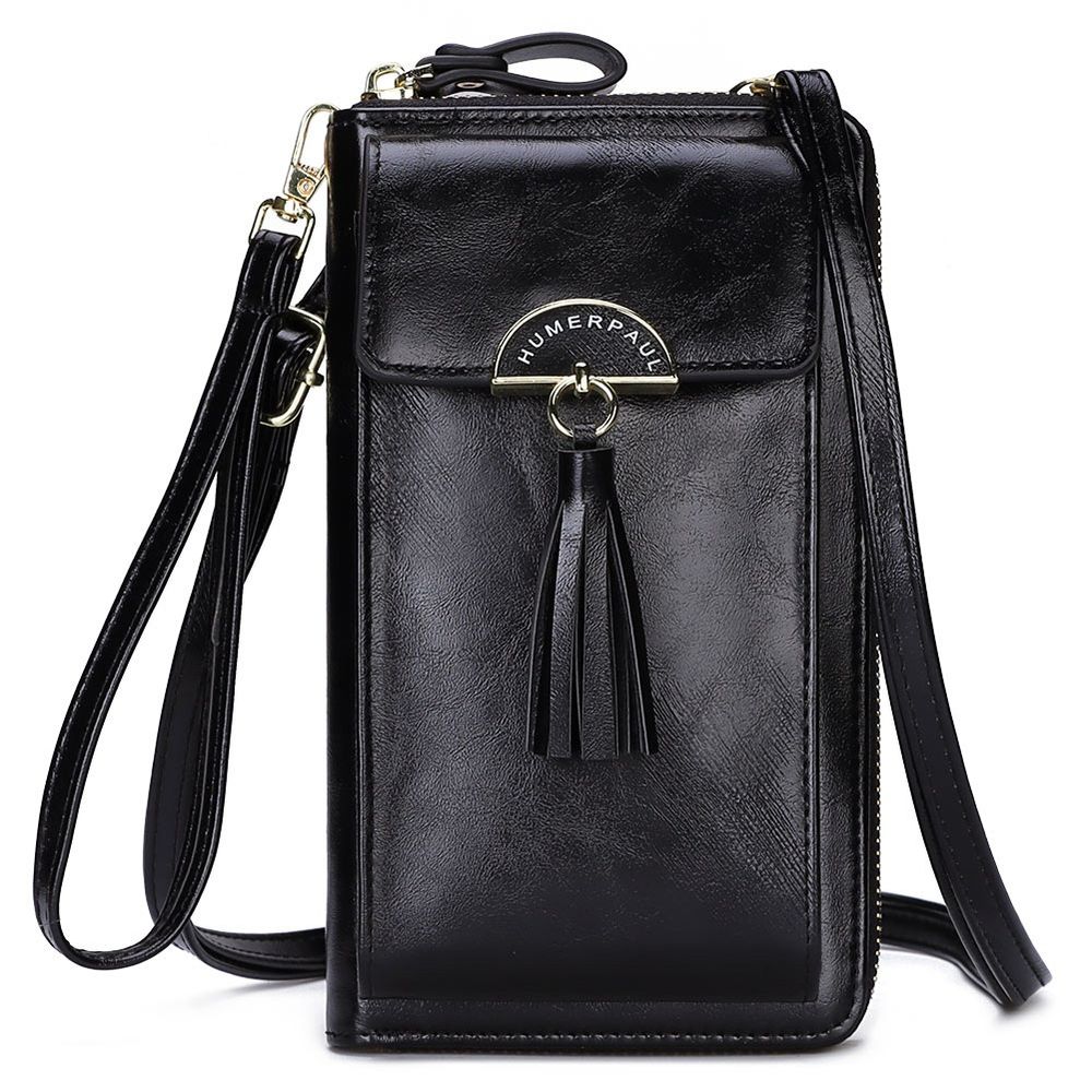 Morral de Mujer Elegante Cuero PU Negro