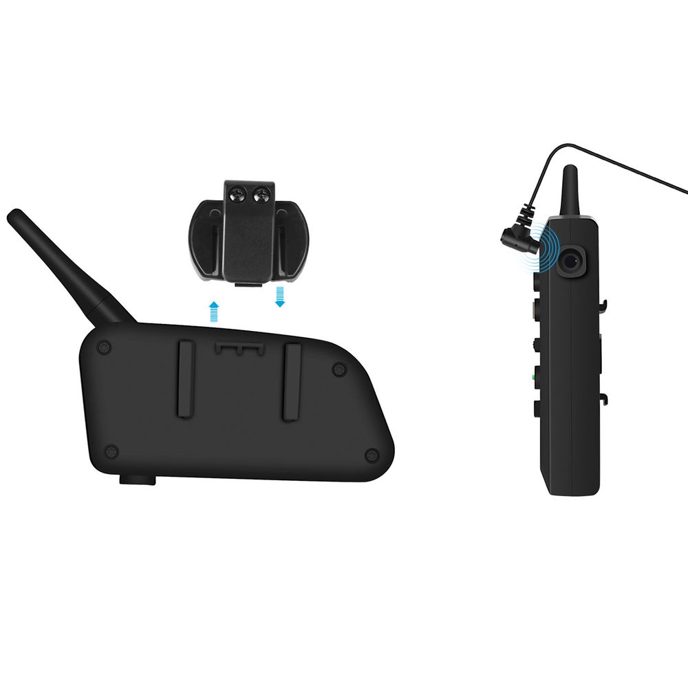 Intercomunicador Bluetooth Auricular Ejeas V6 Pro Intercomunicador Casco De  Moto I Oechsle - Oechsle