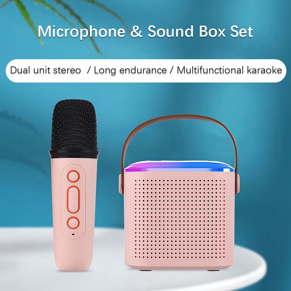 Mini Máquina De Karaoke, Micrófono Portátil Y Caja De Sonido, Ktv