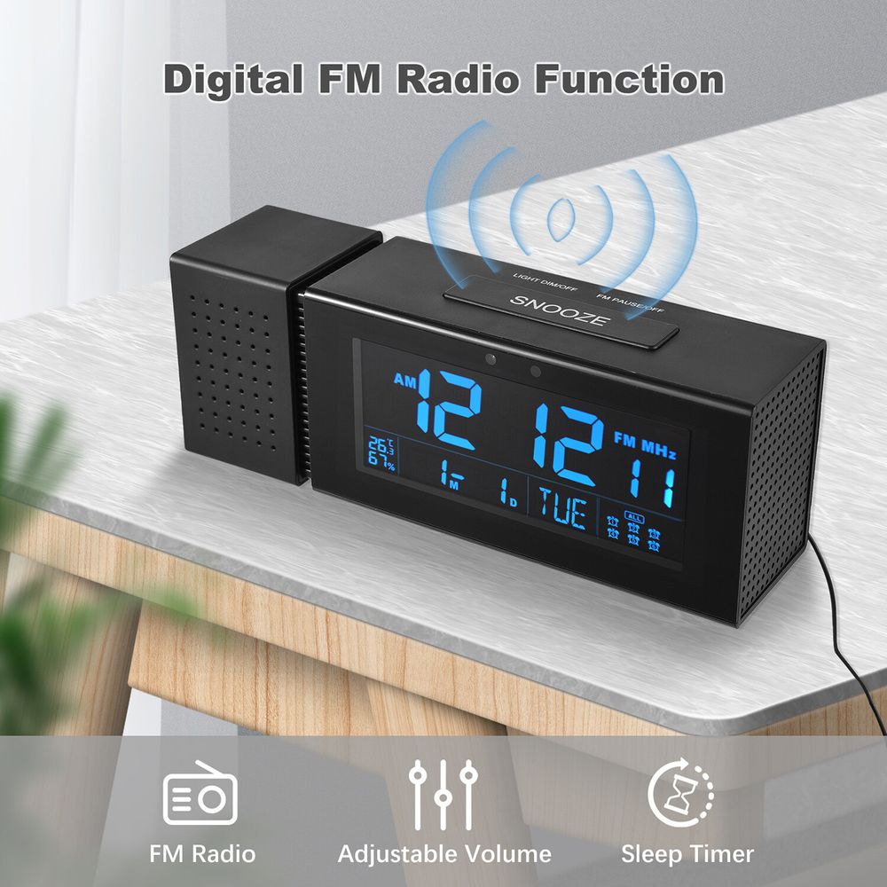 Reloj Despertador Digital Multifuncional Reloj Electrónico De Escritorio  Radio Fm I Oechsle - Oechsle
