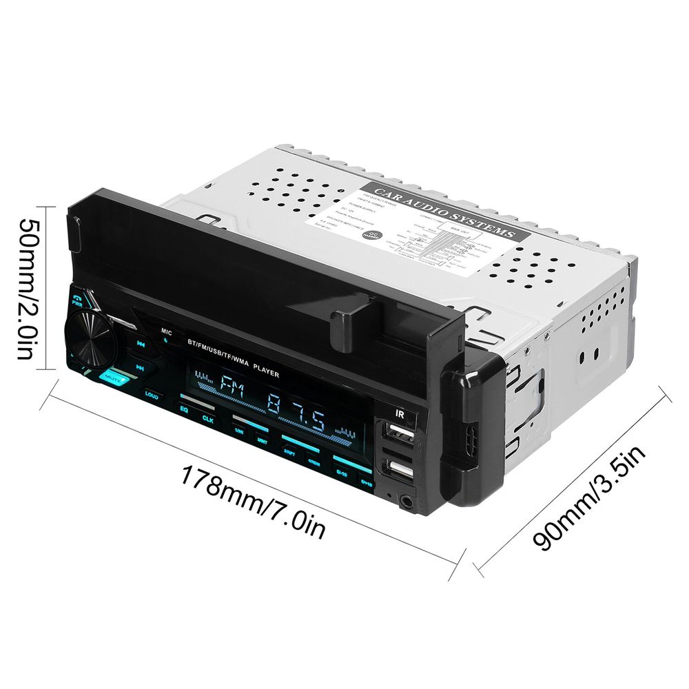 Reproductor De Mp3 Para Coche Bluetooth Multifuncional Radio Fm - Promart
