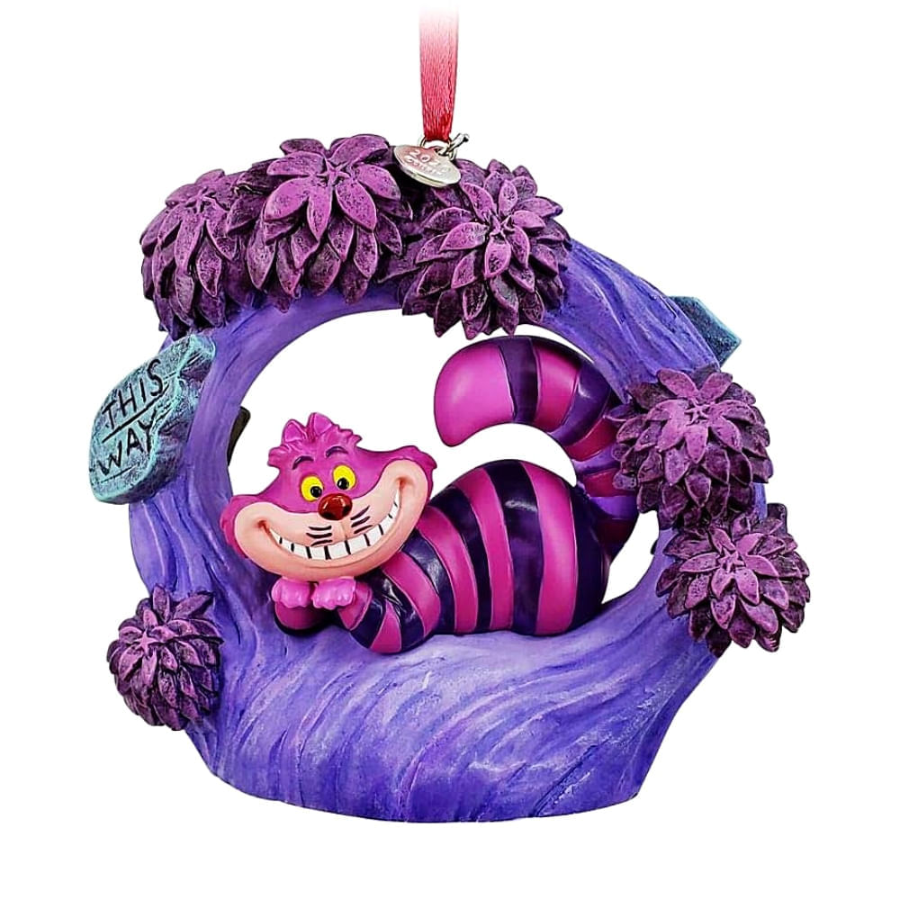 Ornamento de Navidad Disney Store Gato Risón Alicia en el País de las ...