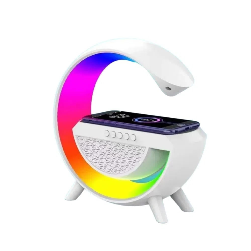 Lámpara Parlante Smart Tipo G 4 en 1 Color Blanco