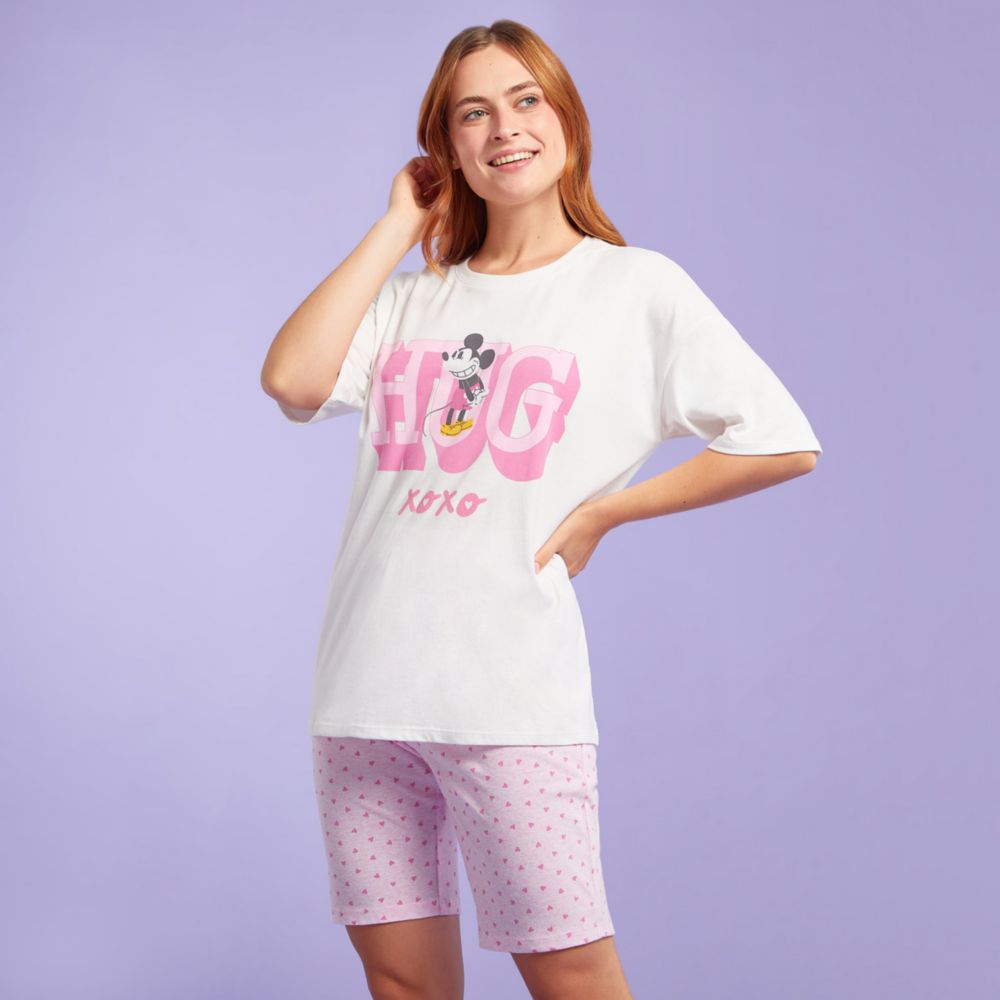 Pijama Para Mujer Disney Con Estampado Oechsle.pe Oechsle