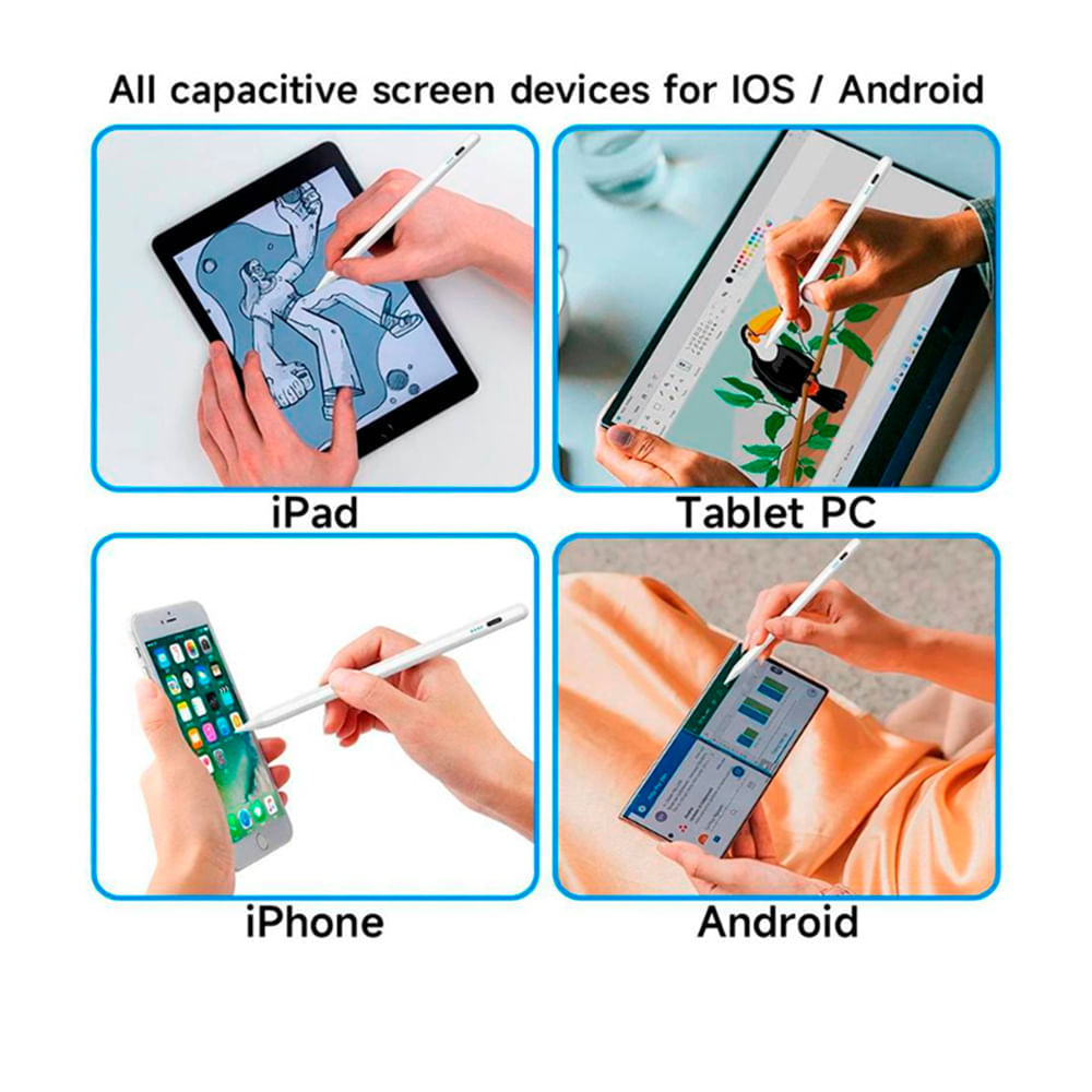 Lapiz Optico Capacitivo Compatible iPad iPhone Tablet