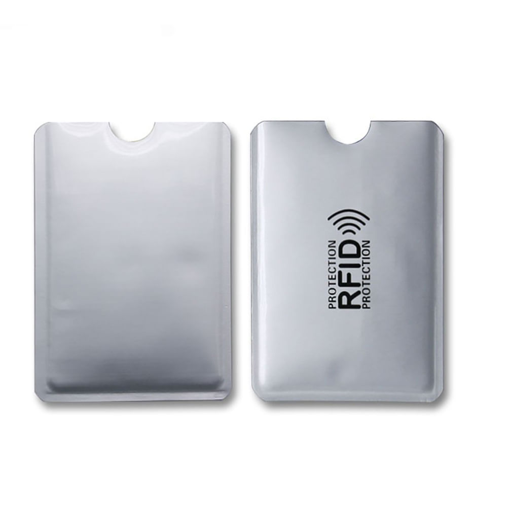 Funda Protectora de Tarjeta de Crédito RFID Anti robo Pack de 3 Piezas  Plateado I Oechsle - Oechsle