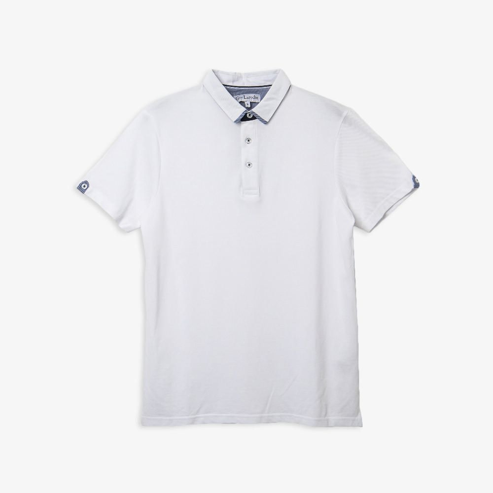 polo cuello camisero blanco