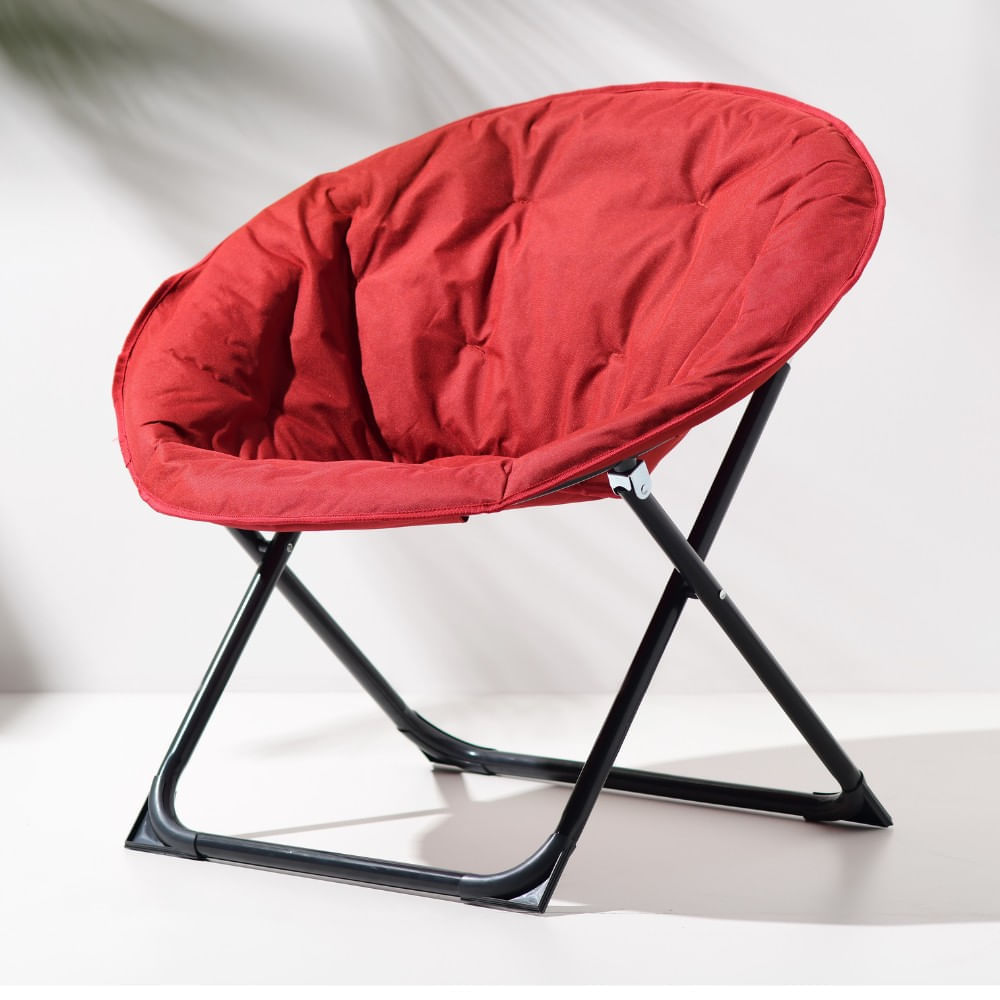 Silla de Exterior Orange Moon Poliéster Rojo 85x69x78 cm