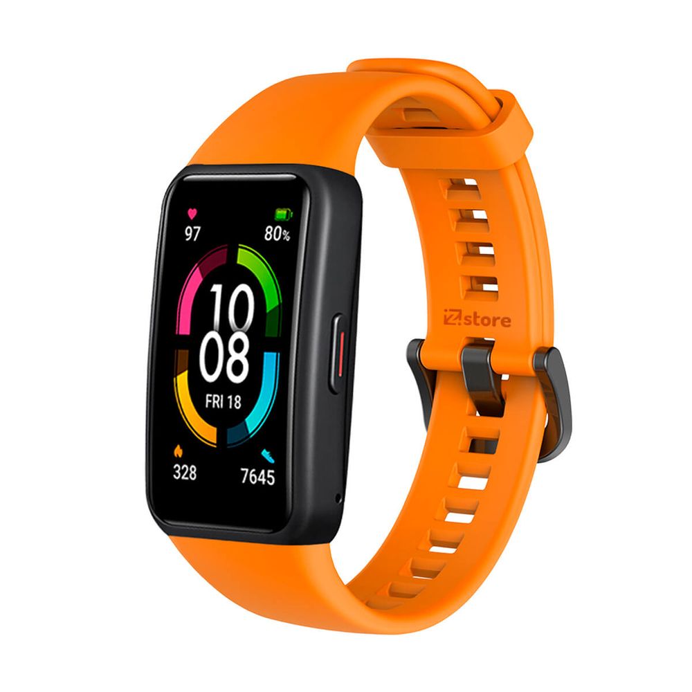 Correa Compatible Con Huawei Band 6 Colores Naranja