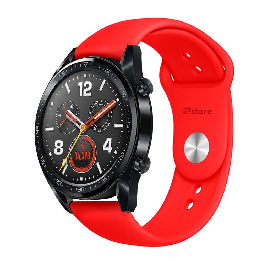 Correa Compatible Con Huawei Watch GT Rojo Broche 20mm