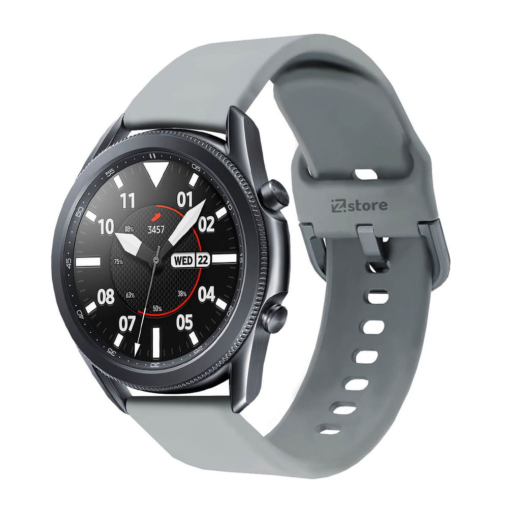 Correa Compatible Con Samsung Galaxy Watch 3 41mm/45mm Gris Evilla 20mm -  Oechsle
