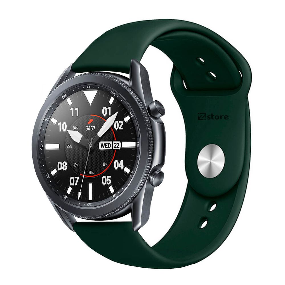 Correa Compatible Con Samsung Galaxy Watch 3 41mm/45mm Verde Oscuro Broche 20mm