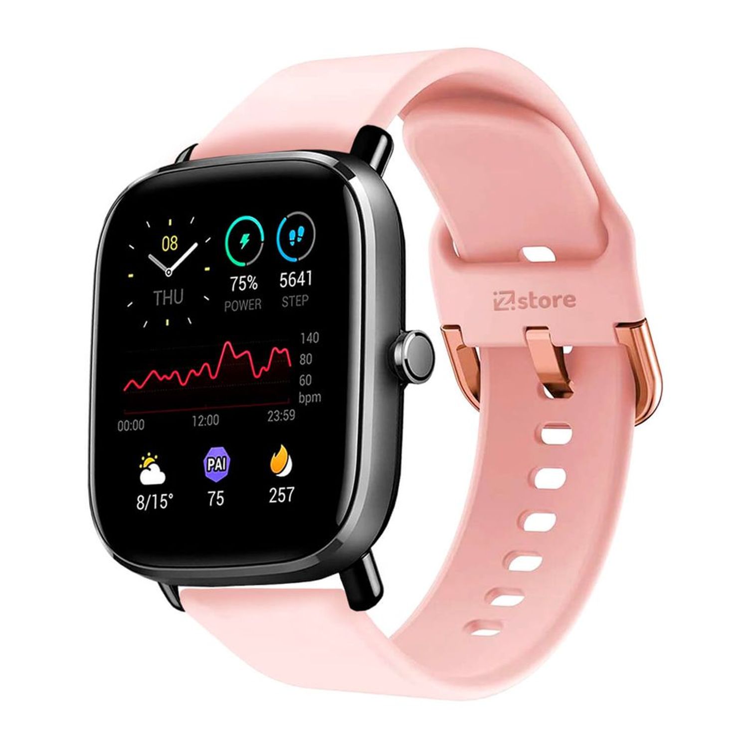 Correa Compatible Con Amazfit Bip U Rosado Evilla 20mm I Oechsle - Oechsle