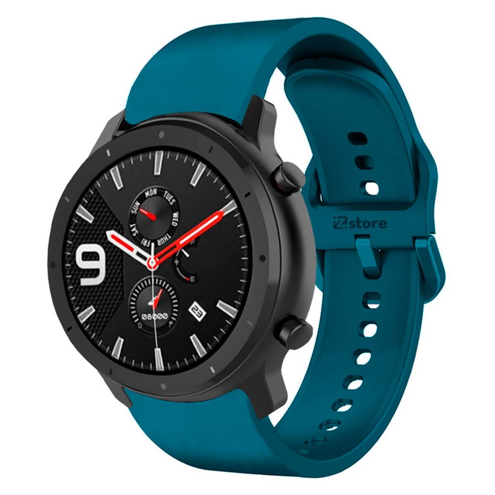 Correa Compatible Con Amazfit GTR 42mm Azul Turqueza Evilla 20mm