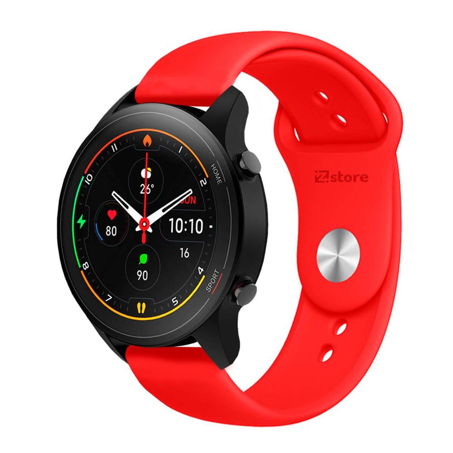 Correa Compatible Con Xiaomi Mi Watch Color Rojo Broche 22mm - Oechsle