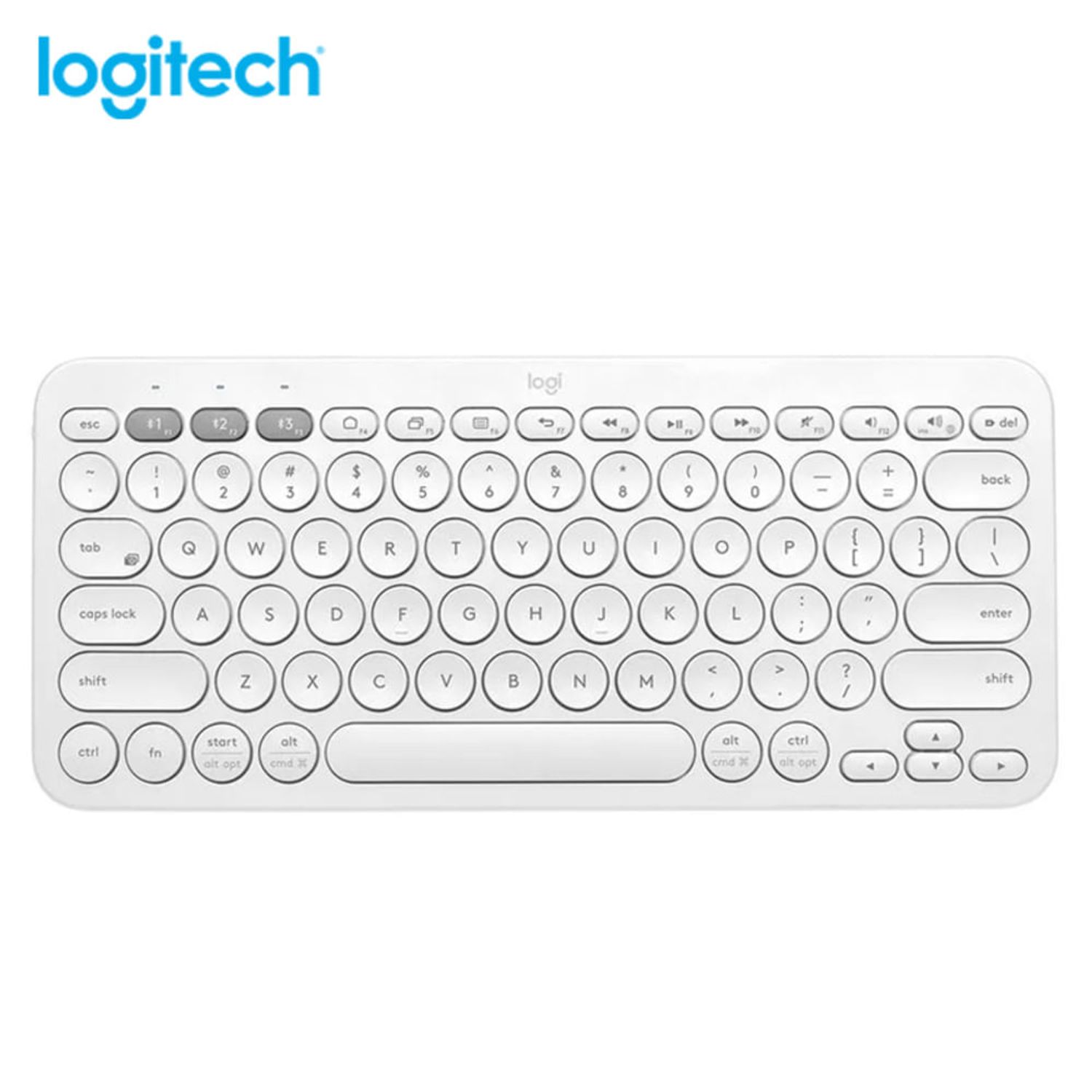 Teclado Bluetooth Logitech K380 Multi Dispositivos - Blanco