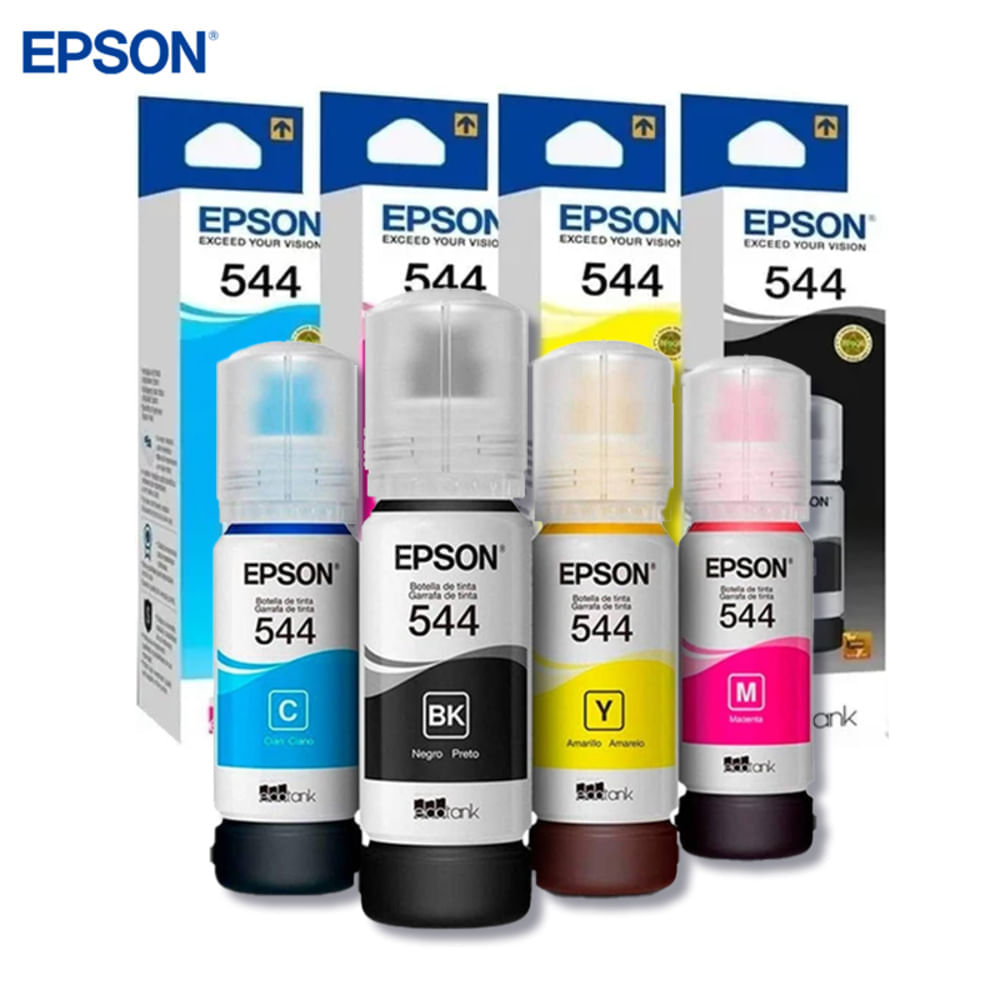 Tintas 544 Epson Juego Completo Presentacion Original I Oechsle - Oechsle