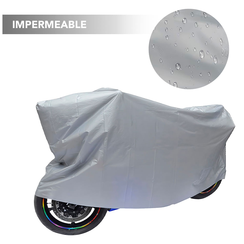 Funda para Motocicleta plateada - Impermeables GAROL