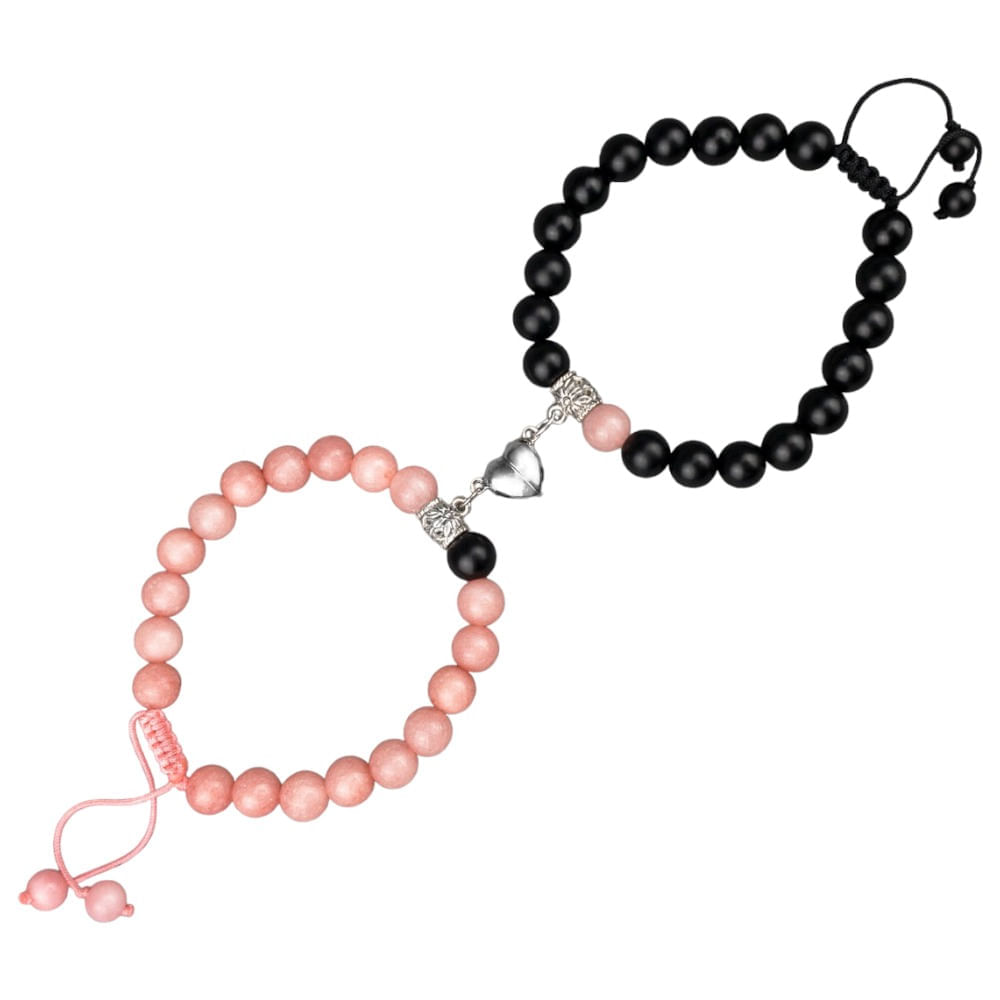 Pack para Pareja de Pulseras de Piedras Naturales Laska Pink