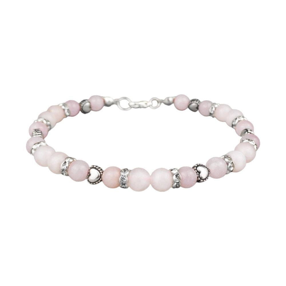Pulsera de Piedras Naturales Rosé